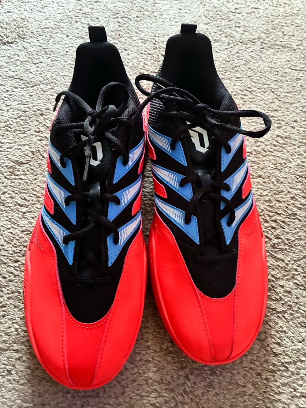 adidas Men's Red, Black & Blue Athletic Sneakers